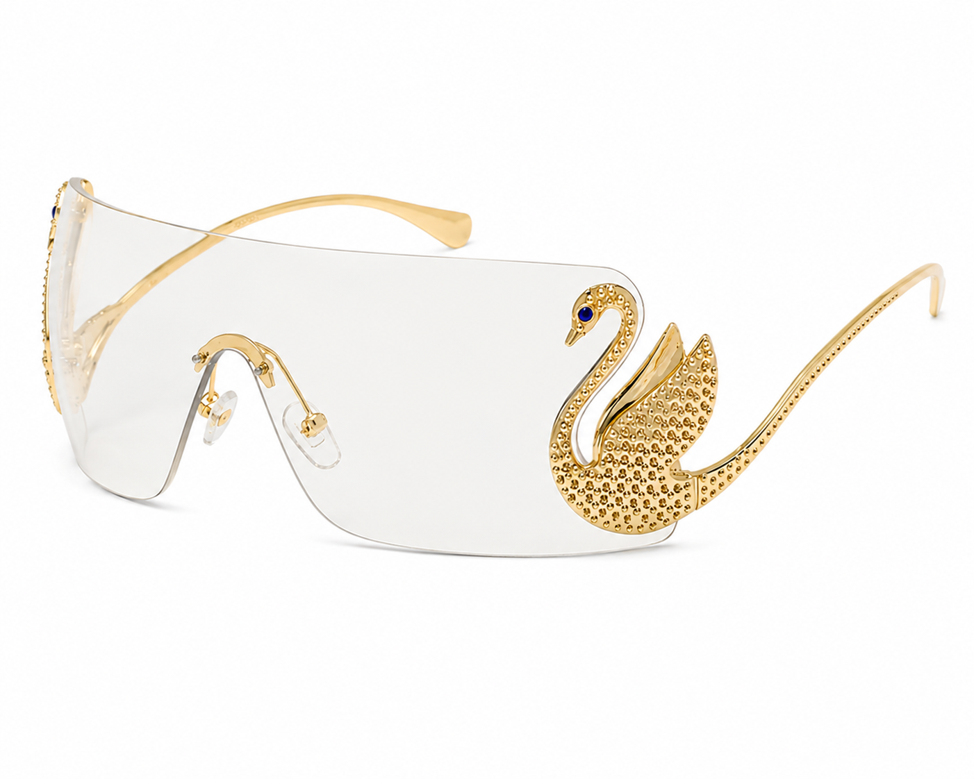 Clear Swan Sunglasses