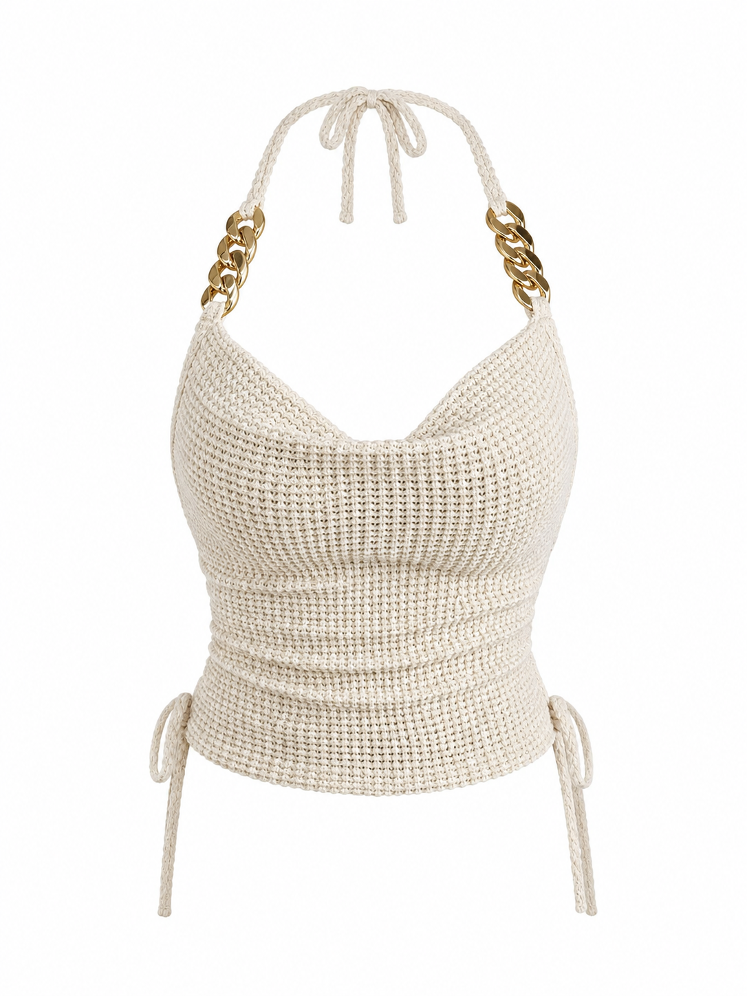 Beige Chain Up Top