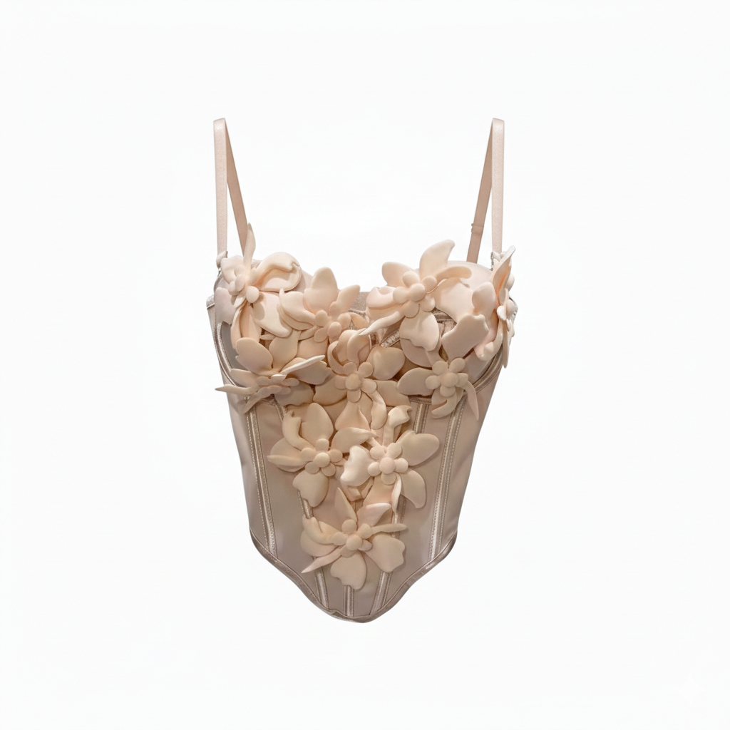 Blush Flower Around Top