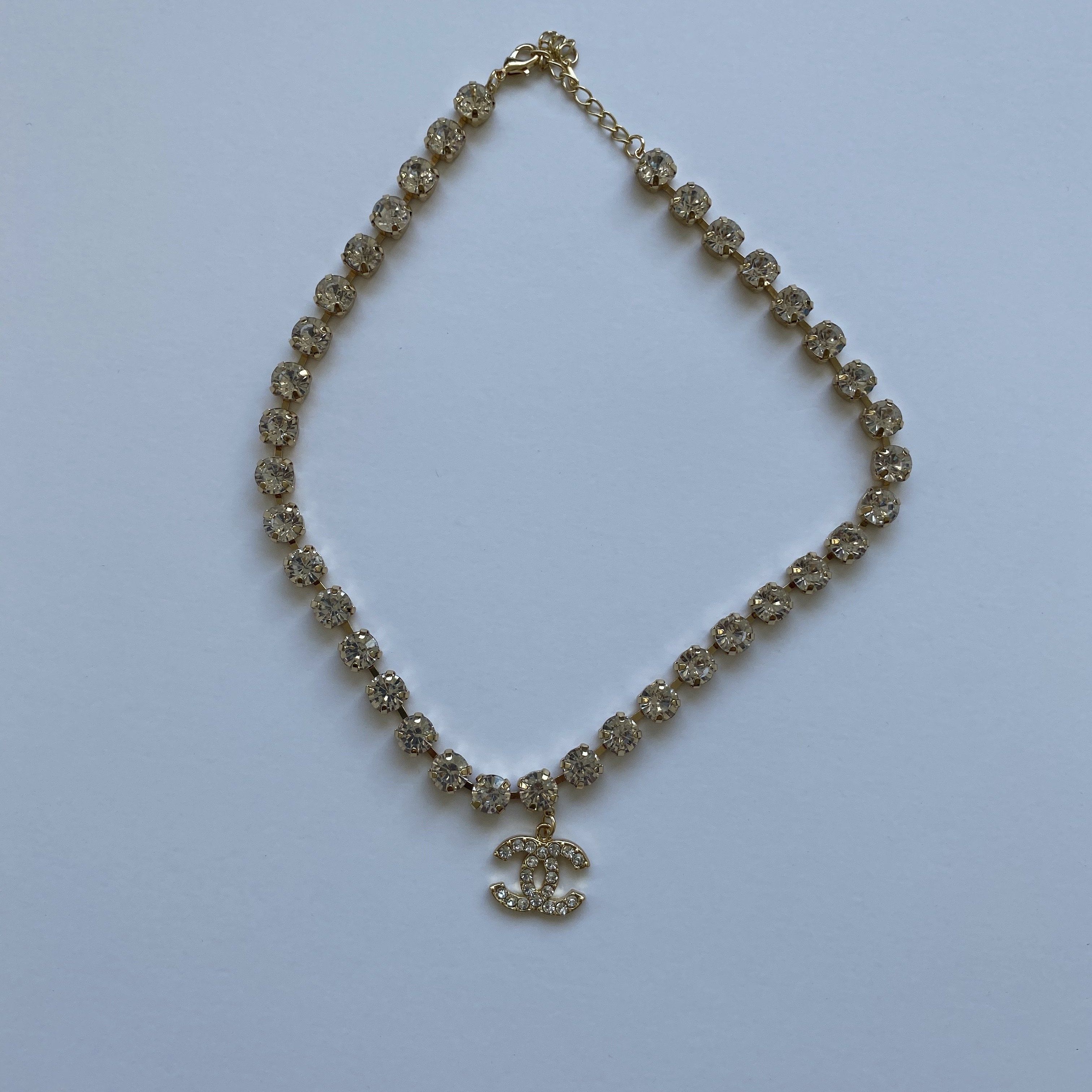 Gold Classic Tennis Necklace