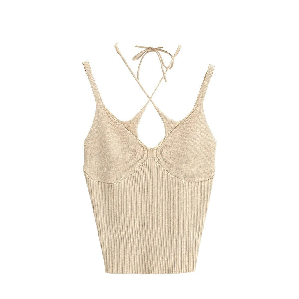 Sand Delia Knit Top