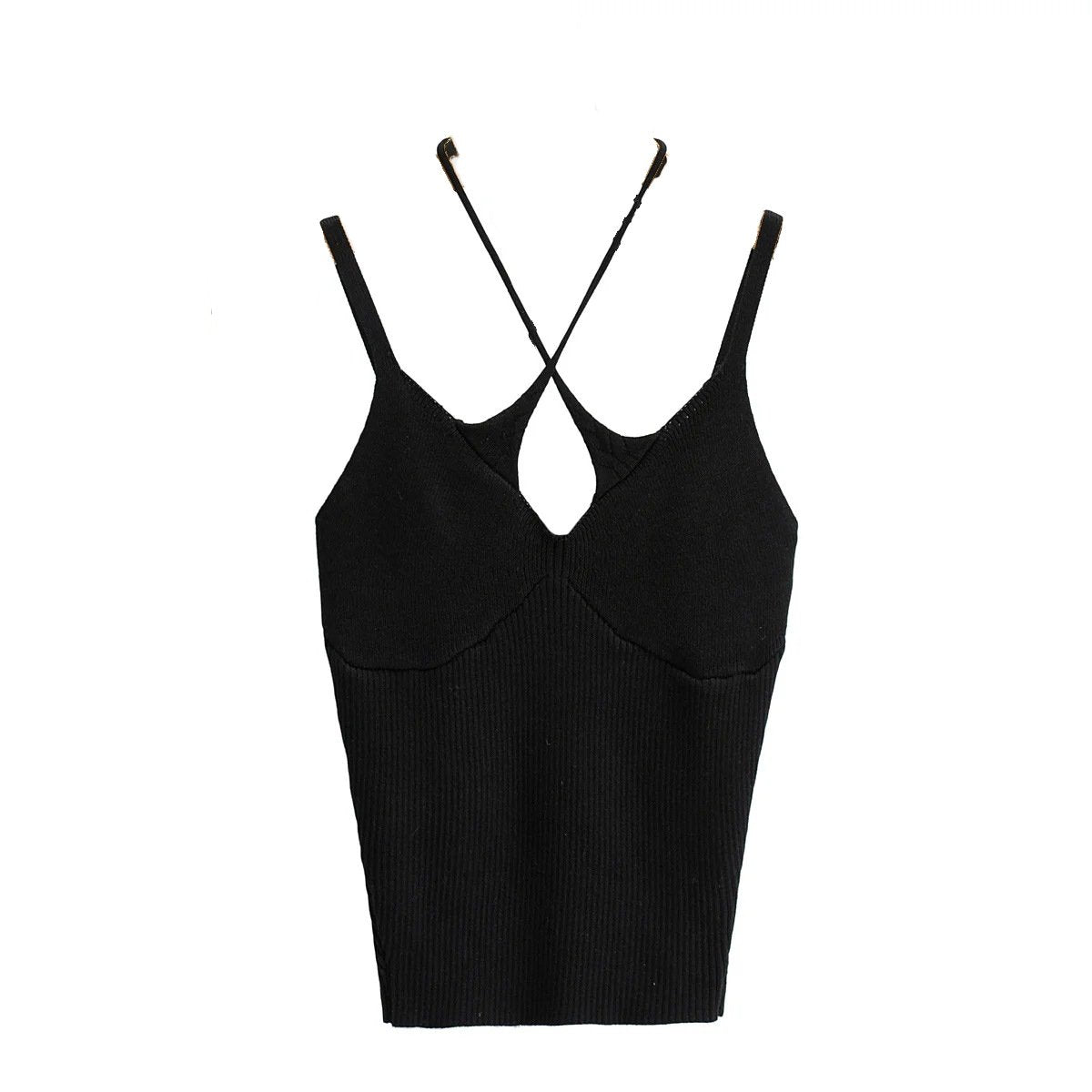 Black Delia Knit Top