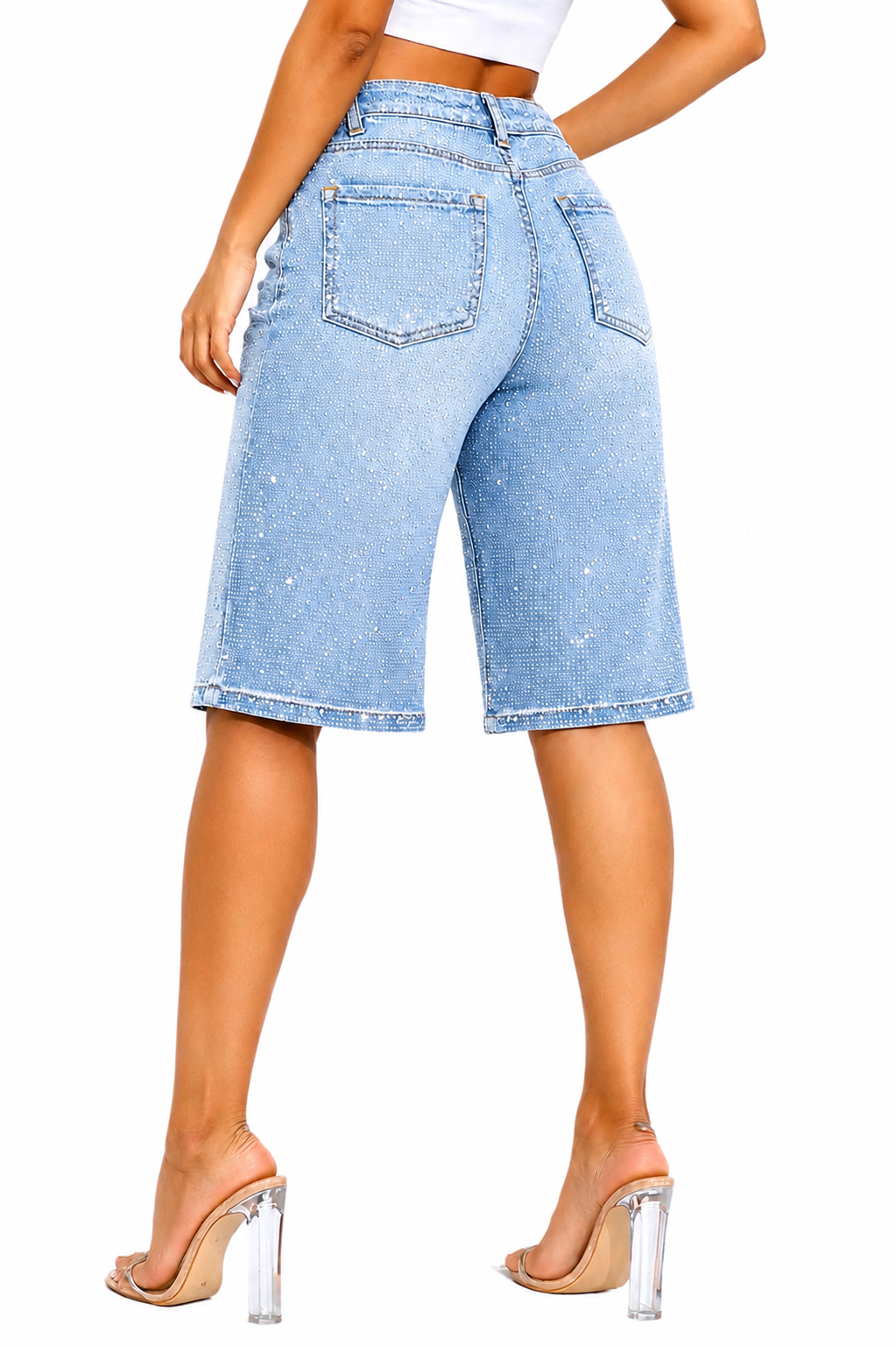 Light Blue Spotlight Shorts