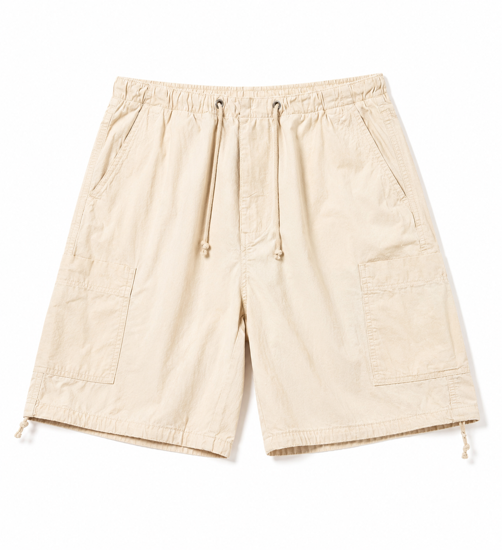 Beige Big Me Shorts