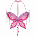 Rosé Jeweled Butterfly Top