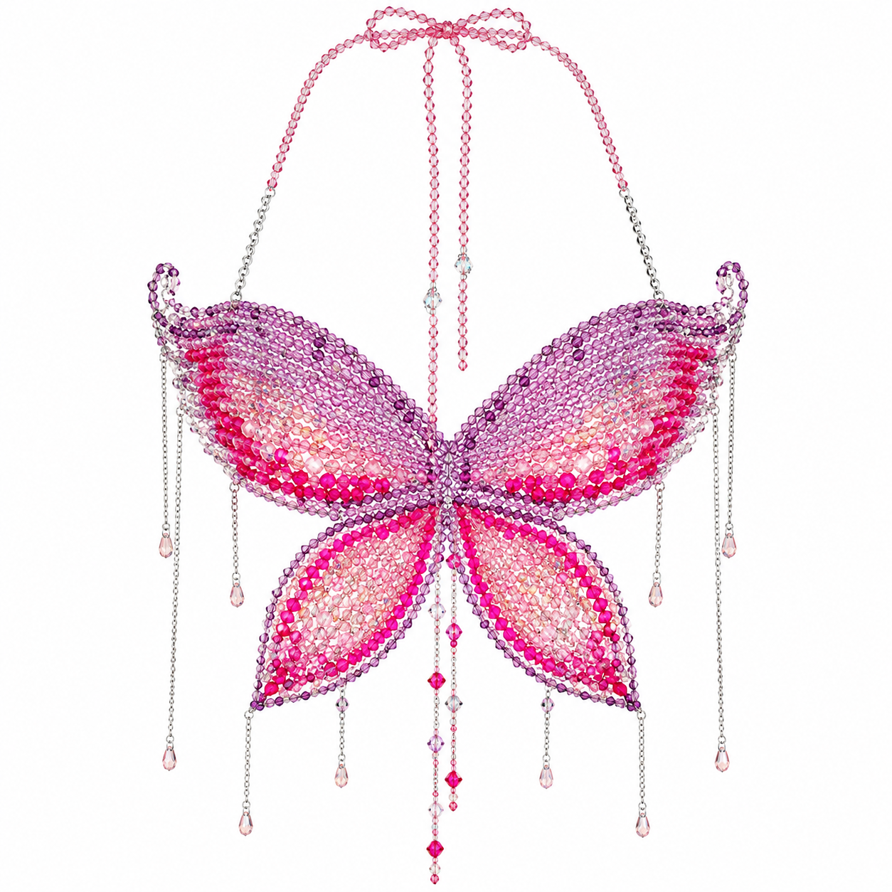 Rosé Jeweled Butterfly Top
