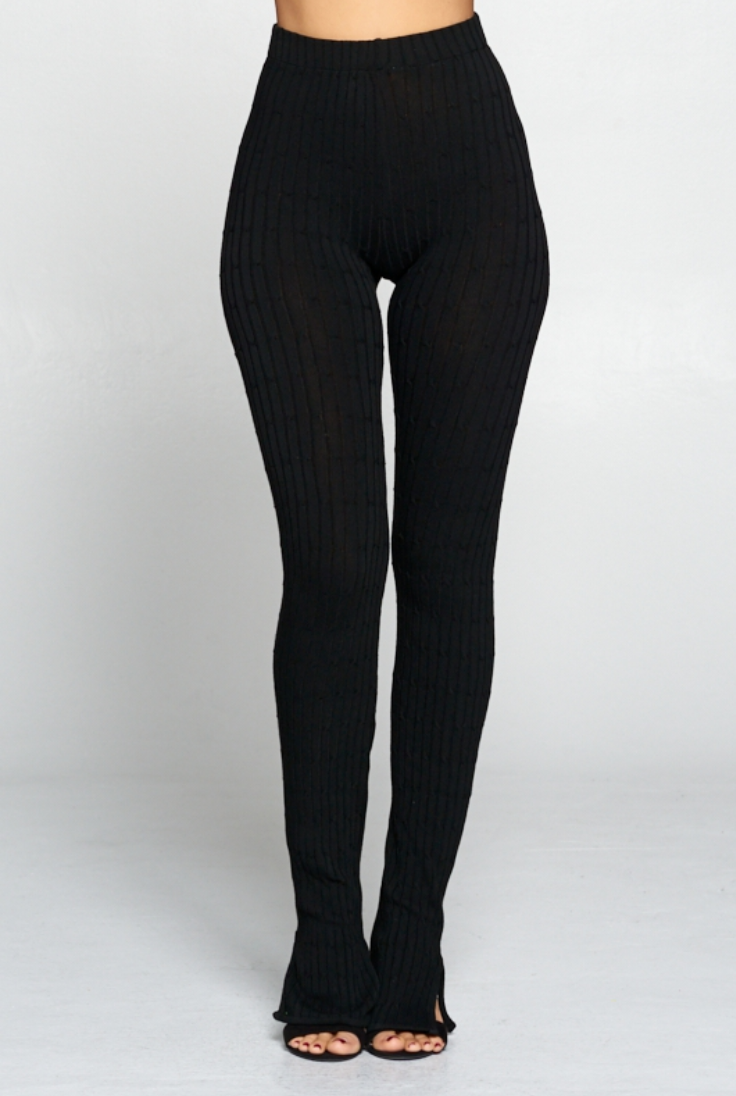 Black Nia Knit Pants