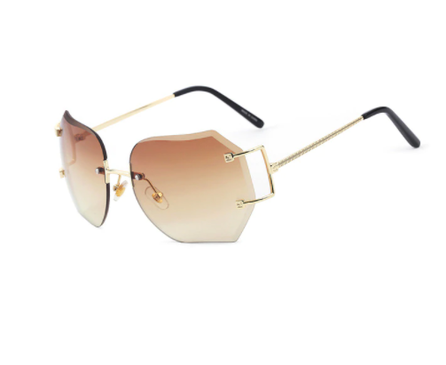 Brown Rimless OG Sunglasses