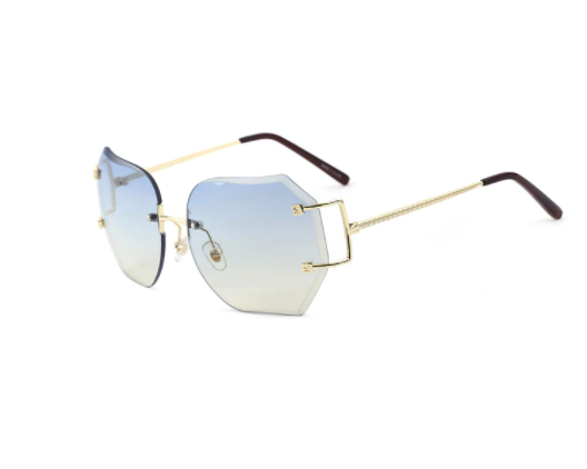 Blue Rimless OG Sunglasses