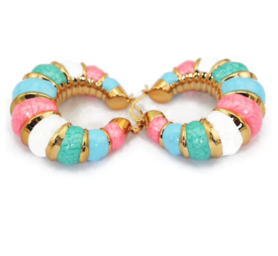 In color II Gold Hoops