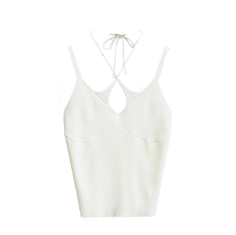White Delia Knit Top